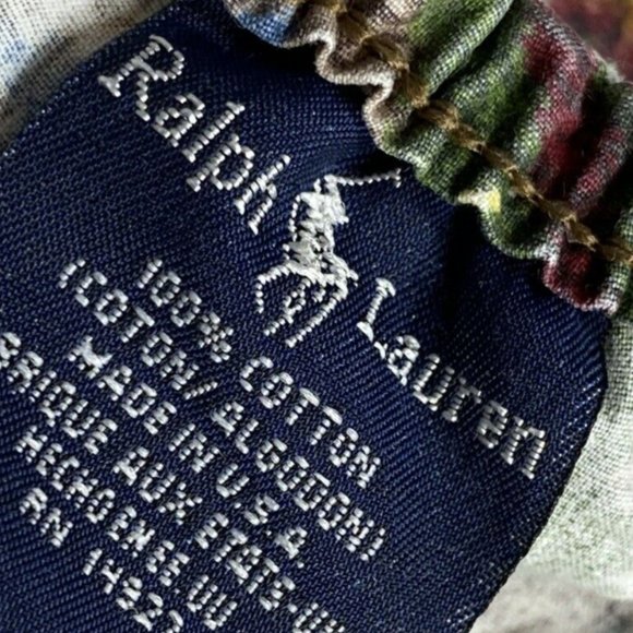 Ralph Lauren Rare Fitted Sheet Bedding Leland Fair Isle Twin Sz 80s Vintage - Picture 3 of 5